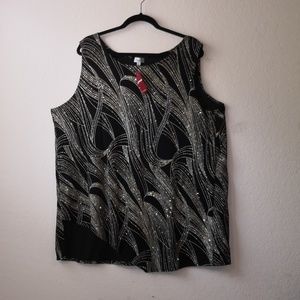 Avenue Blouse with Glittery Sparkles